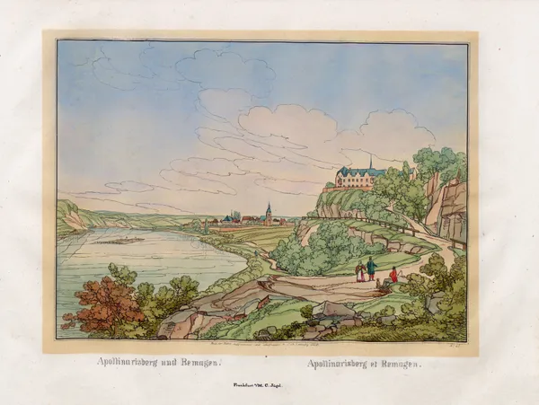 Apollinarisberg et Remagen av Johann Adolf Lasinsky