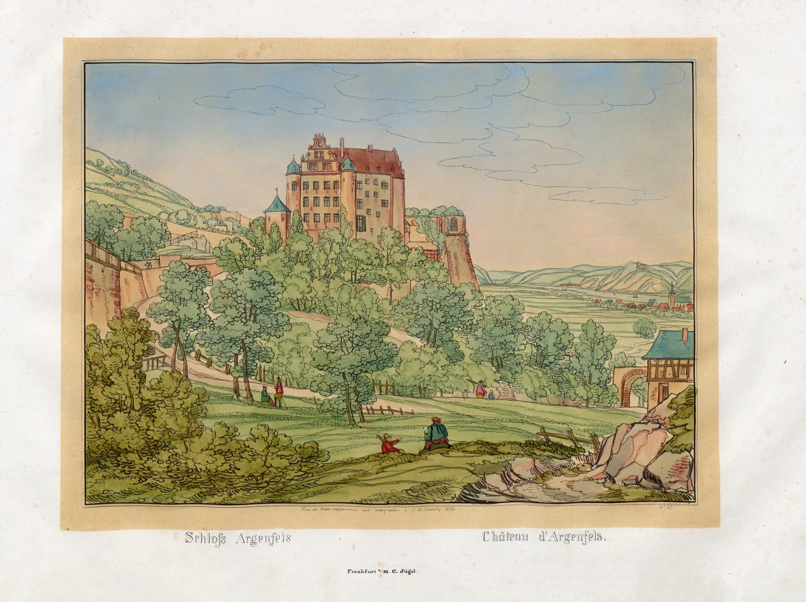 Château d’Argenfels av Johann Adolf Lasinsky