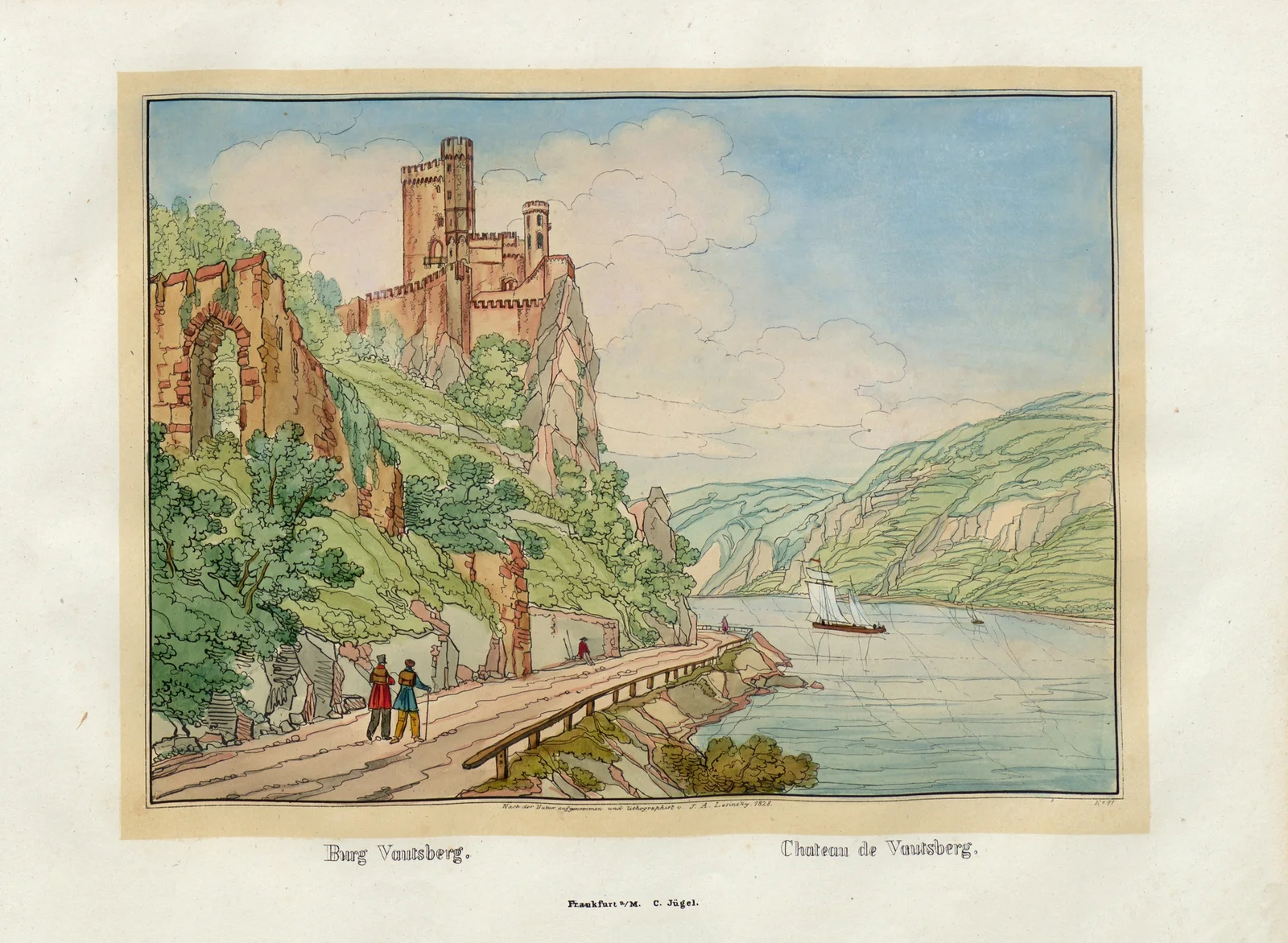 Chateau de Vautsberg av Johann Adolf Lasinsky