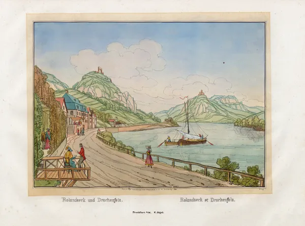 Rolandseck et Drachenfels av Johann Adolf Lasinsky
