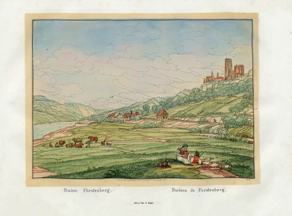 Ruines de Furstenberg av Johann Adolf Lasinsky