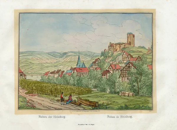 Ruines de Heimburg av Johann Adolf Lasinsky