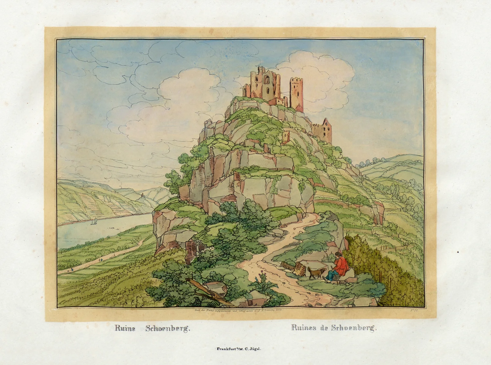 Ruines de Schoenberg av Johann Adolf Lasinsky