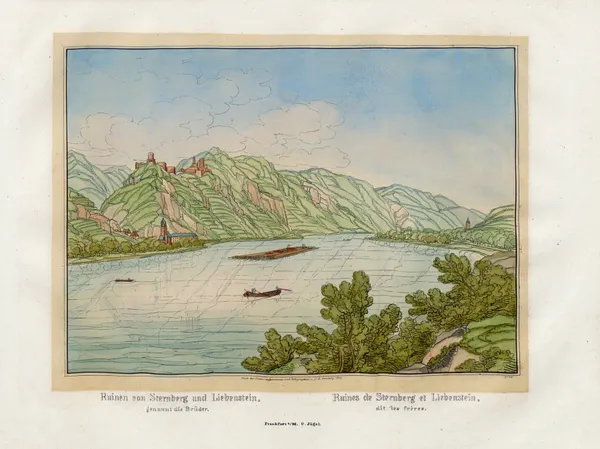 Ruines de Sternberg et Liebenstein, dit les frères av Johann Adolf Lasinsky