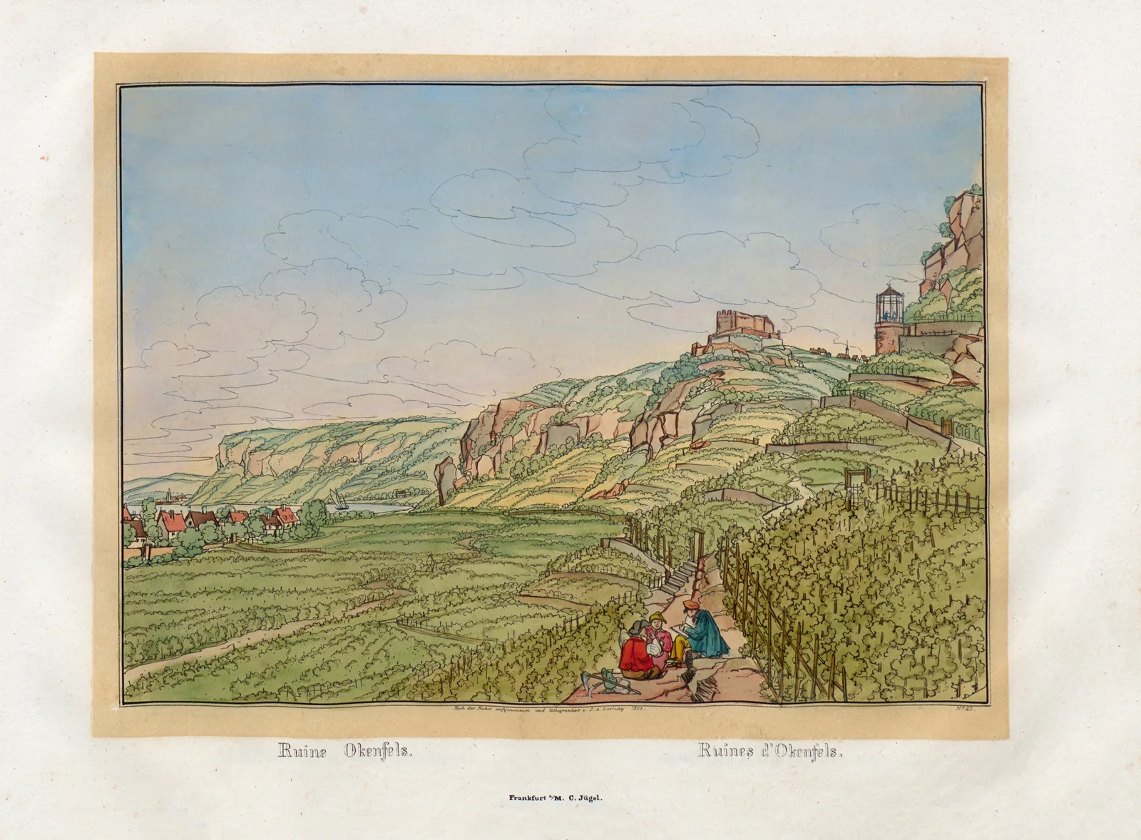 Ruines d’Okenfels av Johann Adolf Lasinsky