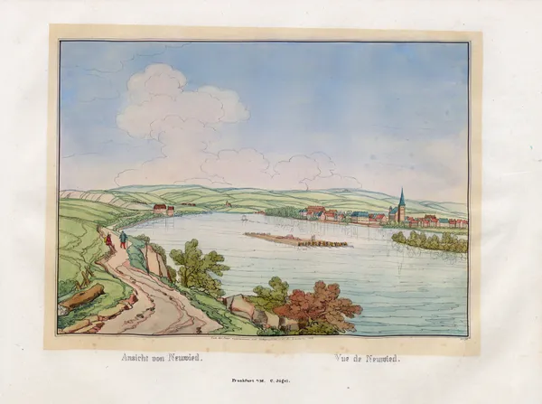 Vue de Neuwied av Johann Adolf Lasinsky