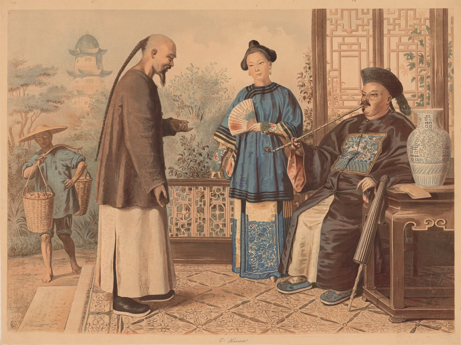Chinese family av Adolf Lehmann