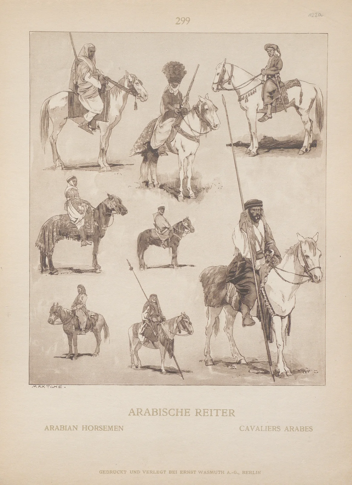 Arabian Horsemen av Adolf Rosenberg
