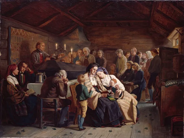 Funeral Feast av Adolph Tidemand