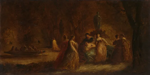 A Woodland Fête av Adolphe Monticelli