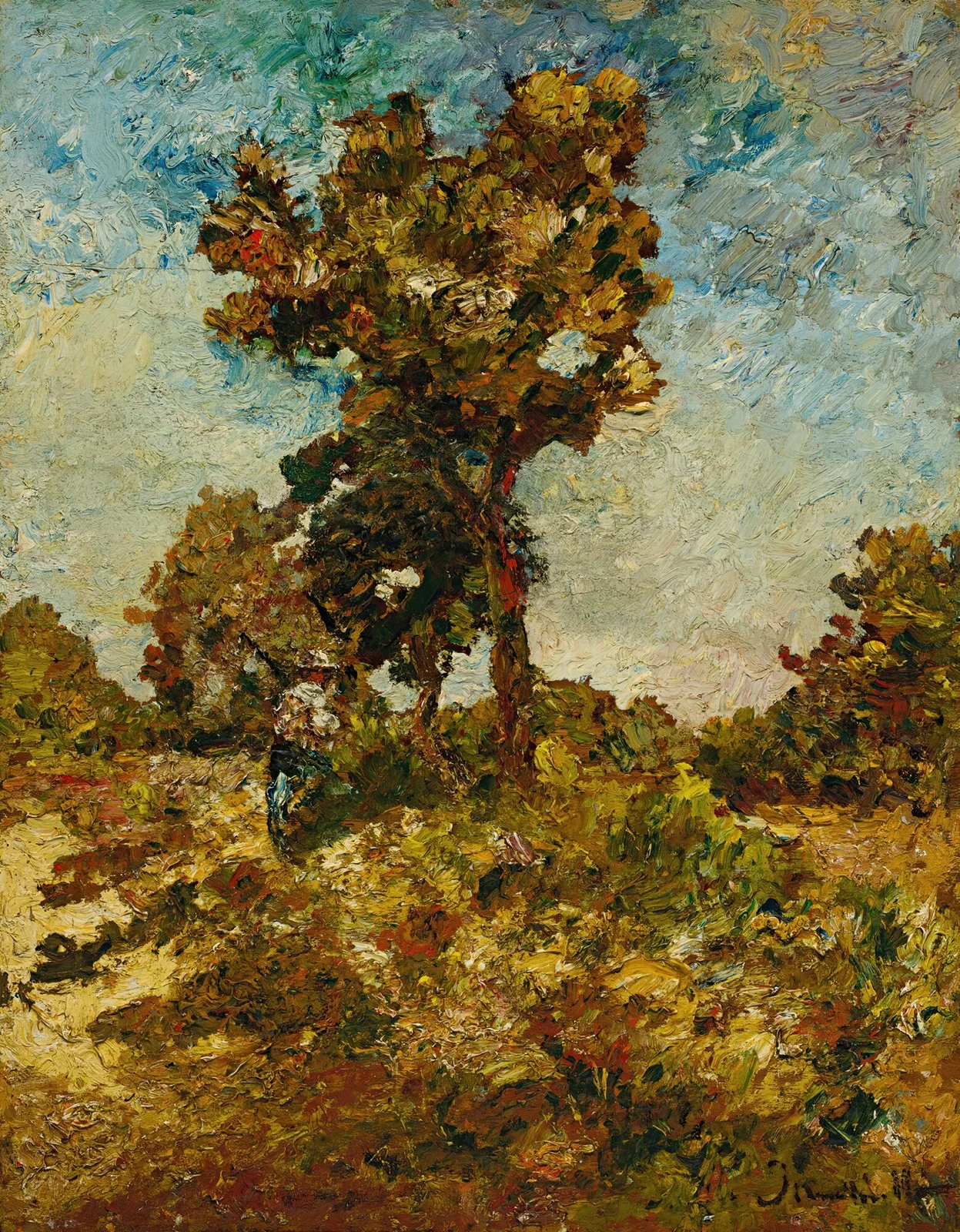 Les Arbres av Adolphe Monticelli
