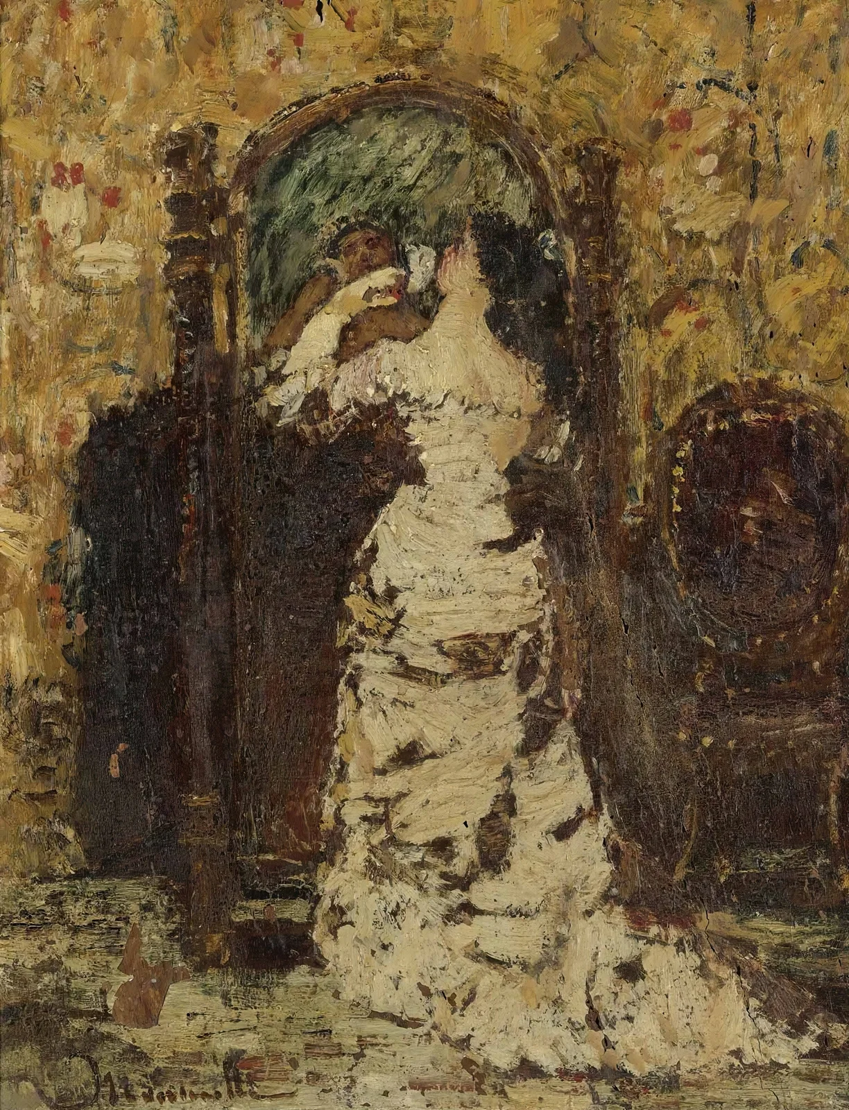 Preparing For The Soiree av Adolphe Monticelli