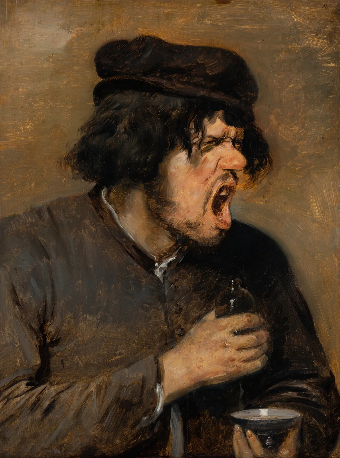 The Bitter Potion av Adriaen Brouwer