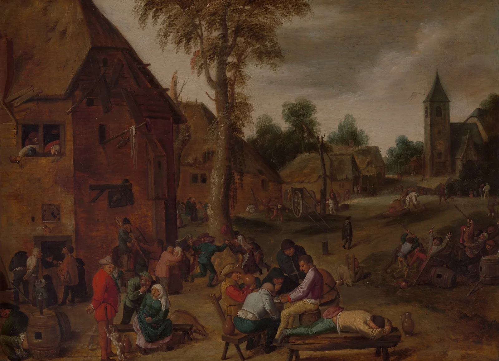 Village Fair av Adriaen Brouwer
