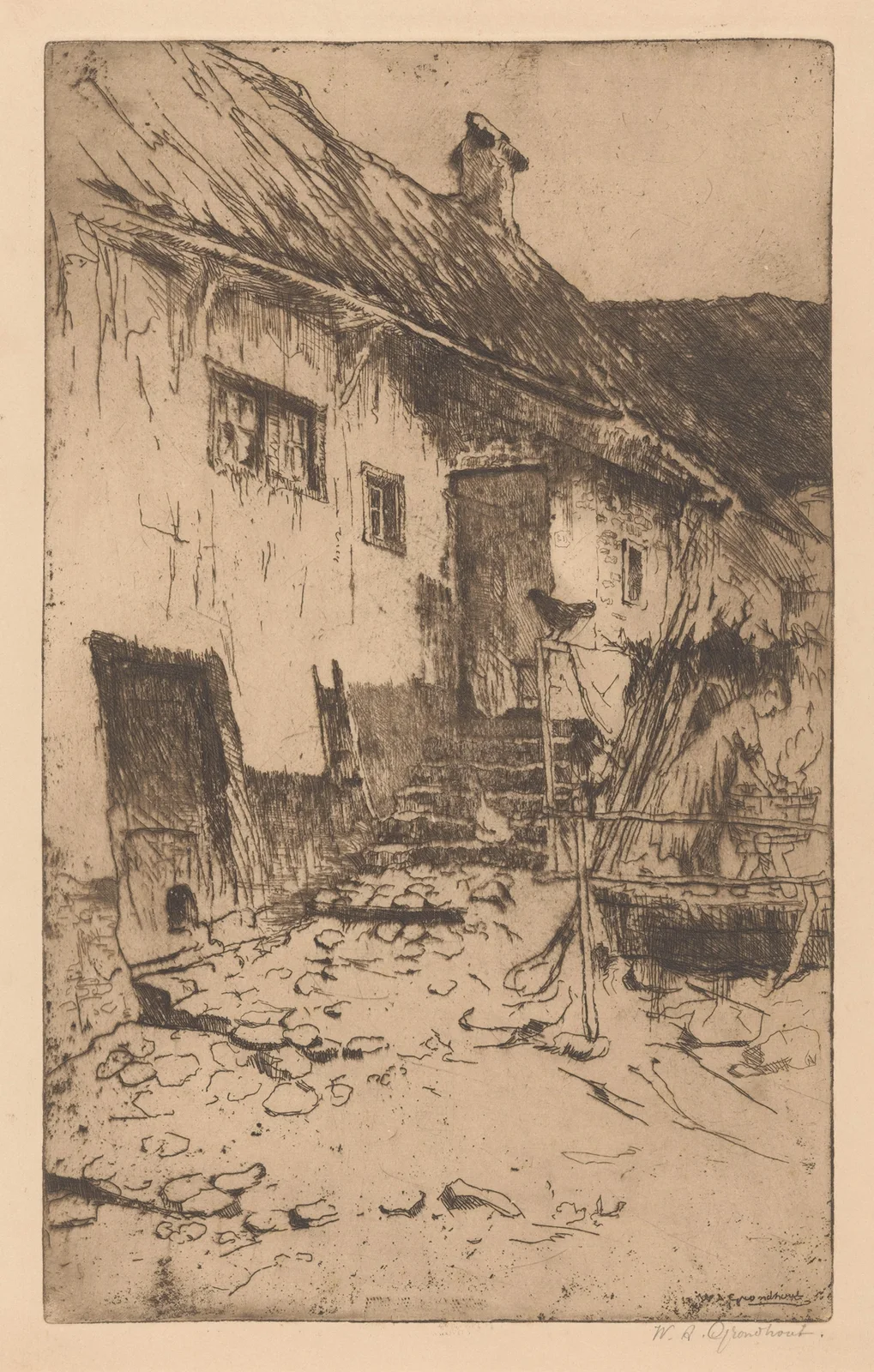 Boerderij av Willem Adrianus Grondhout