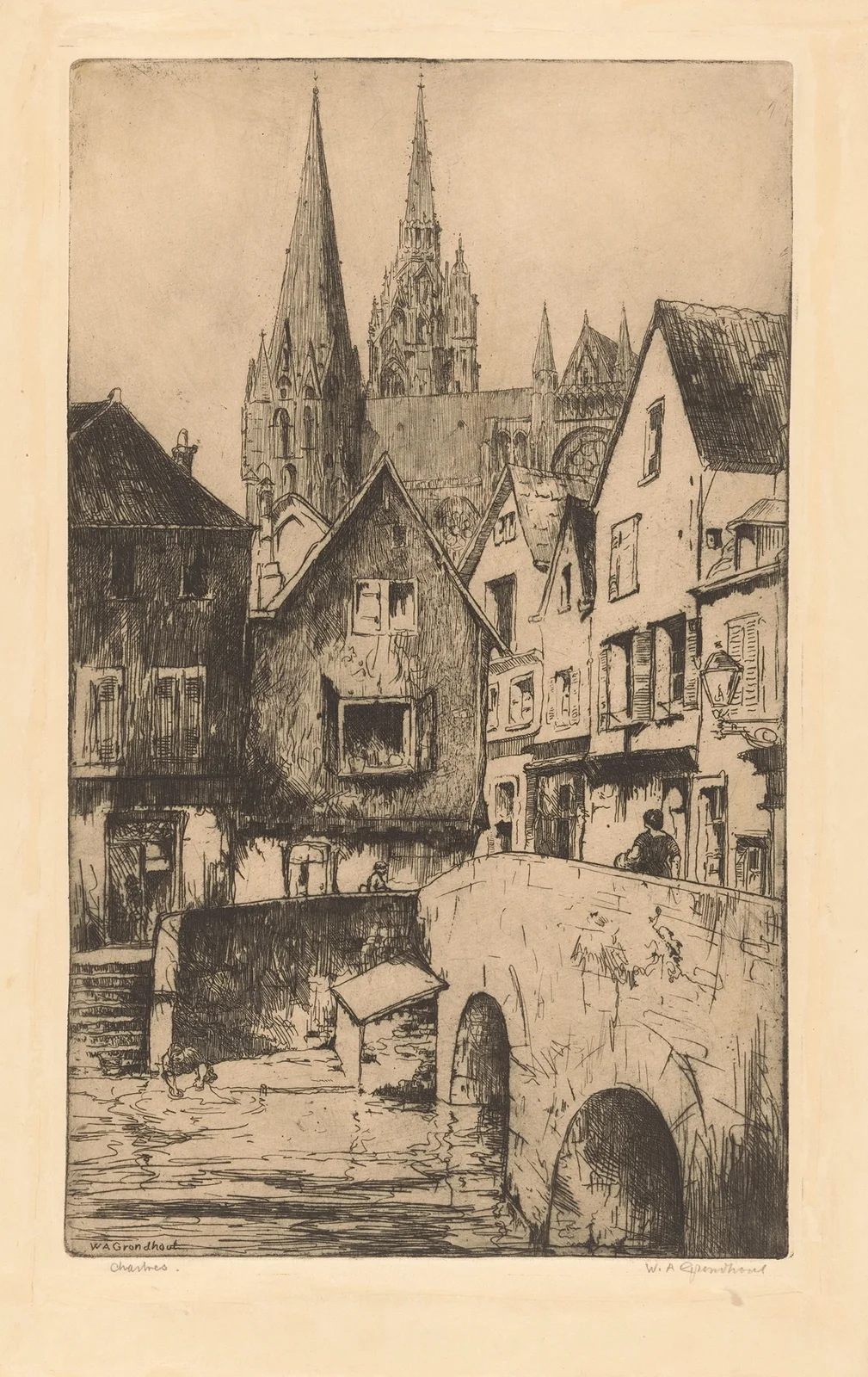 Chartres. av Willem Adrianus Grondhout