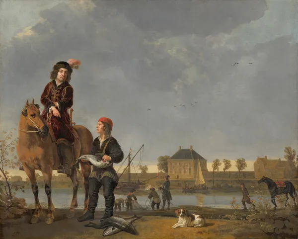 Equestrian Portrait of Pieter de Roovere av Aelbert Cuyp