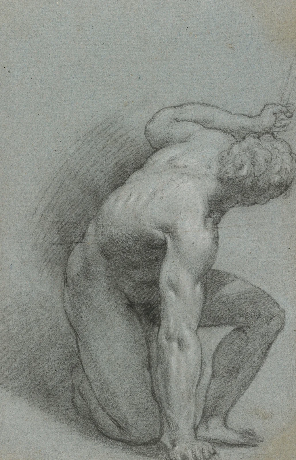 Kneeling Figure av Agostino Carracci