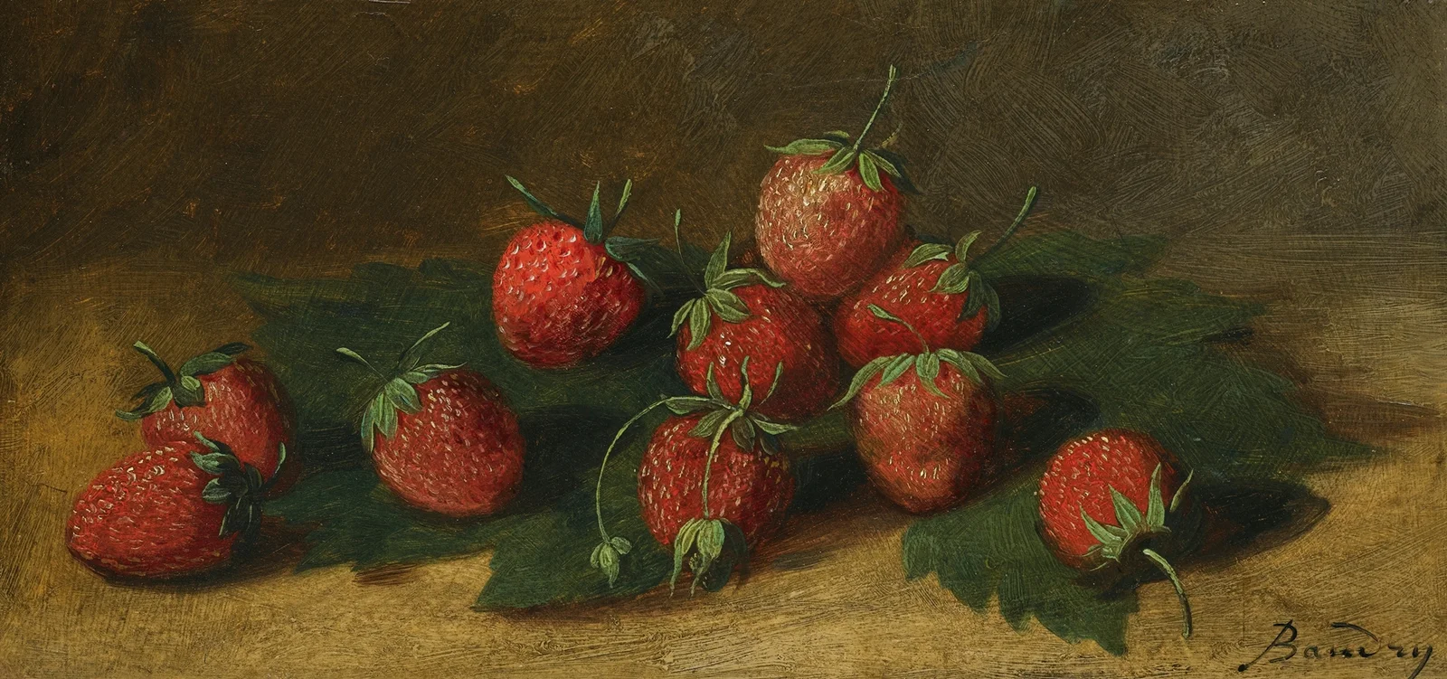 Study Of Strawberries av Paul-Jacques-Aimé Baudry