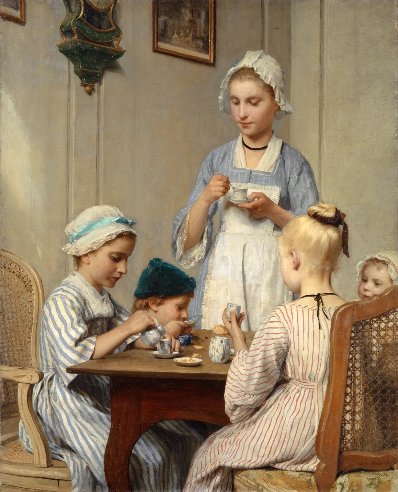Children at Breakfast av Albert Anker