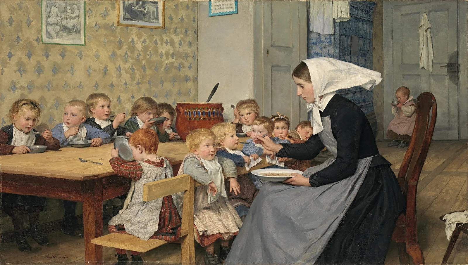 Creche av Albert Anker