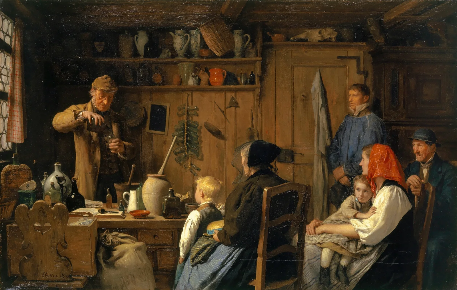The Quack av Albert Anker
