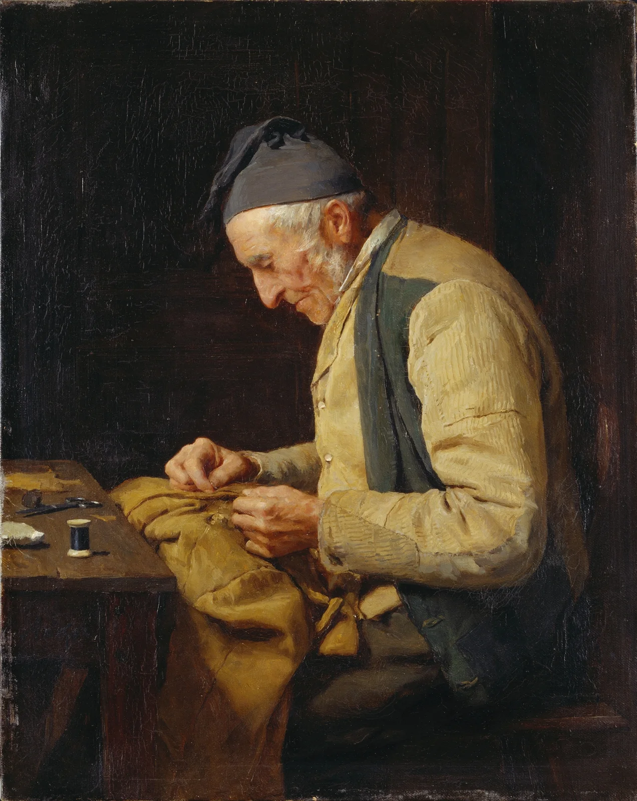 The village tailor av Albert Anker