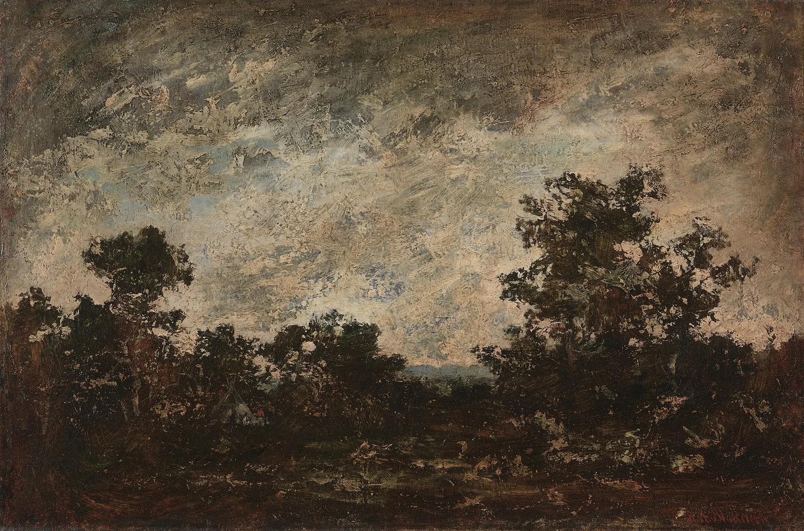 Indian Camp av Ralph Albert Blakelock