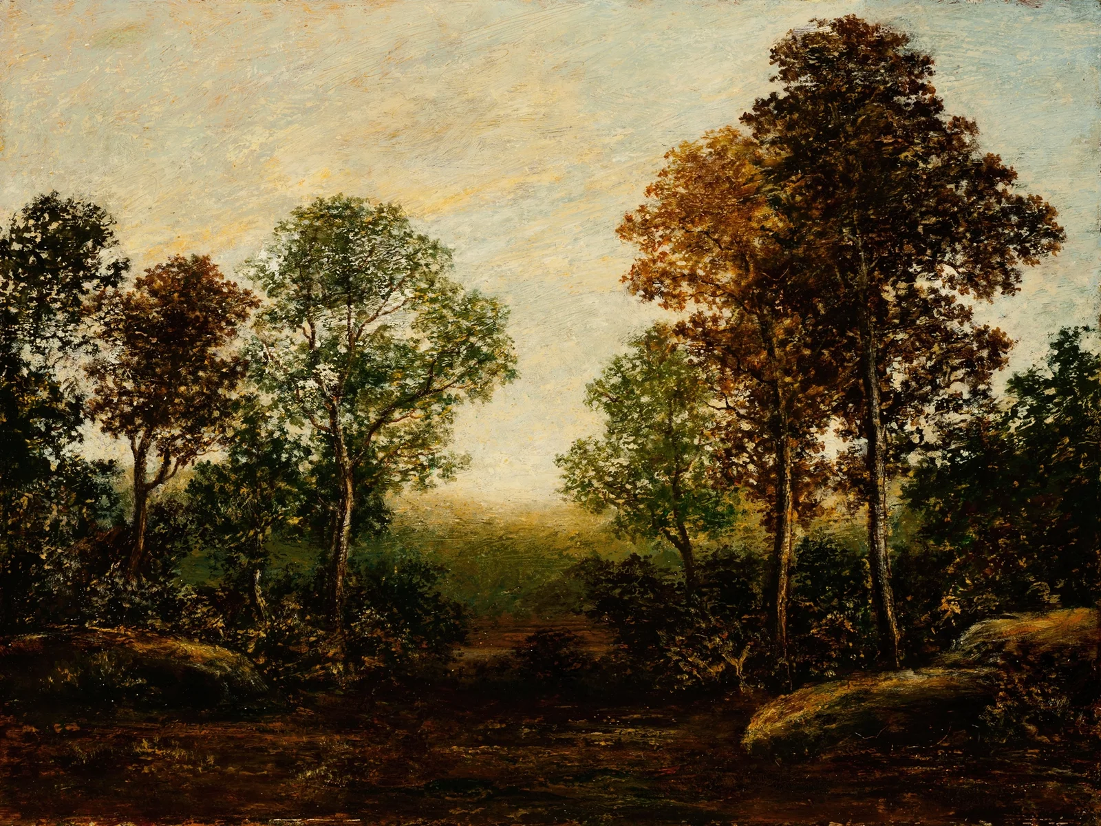 Landscape with Trees av Ralph Albert Blakelock