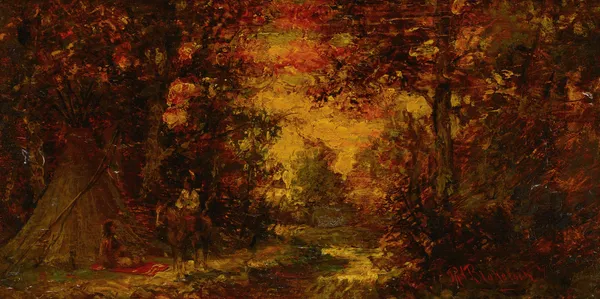 Teepee At Sunset av Ralph Albert Blakelock