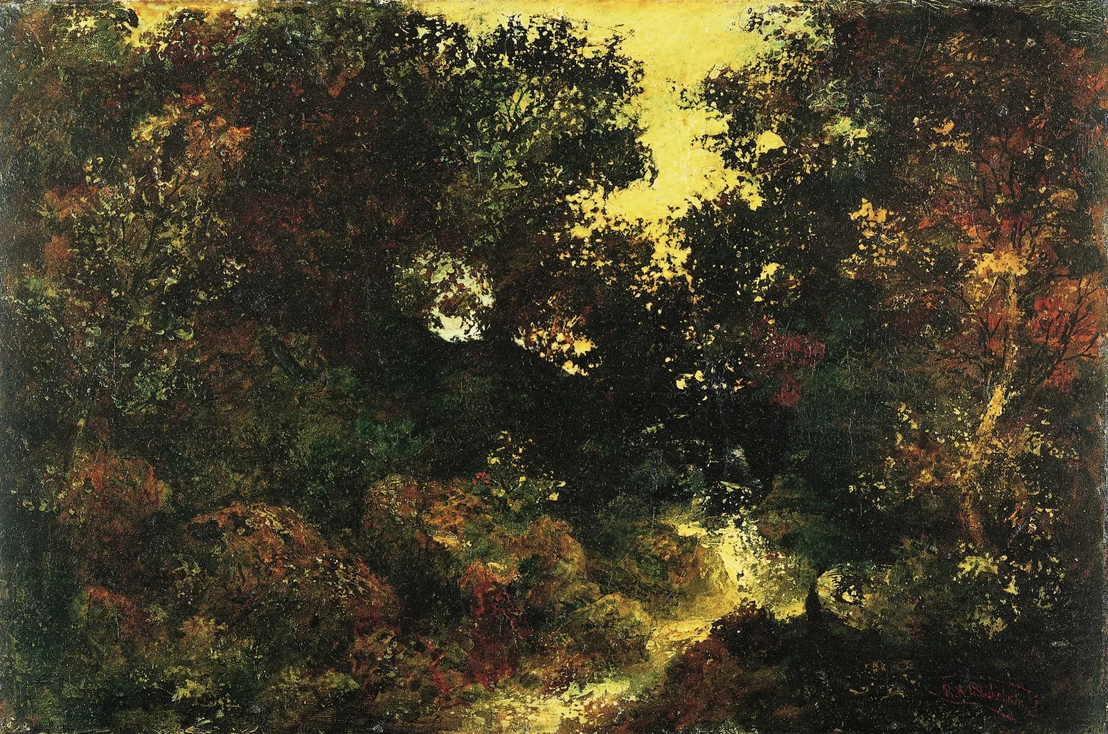 Woodland Brook av Ralph Albert Blakelock