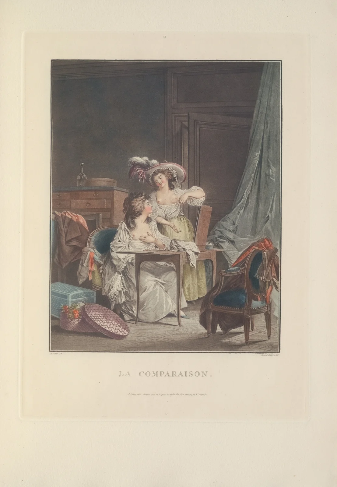 La Comparaison (F. Janinet after N. Lavreince) av Albert Christophle