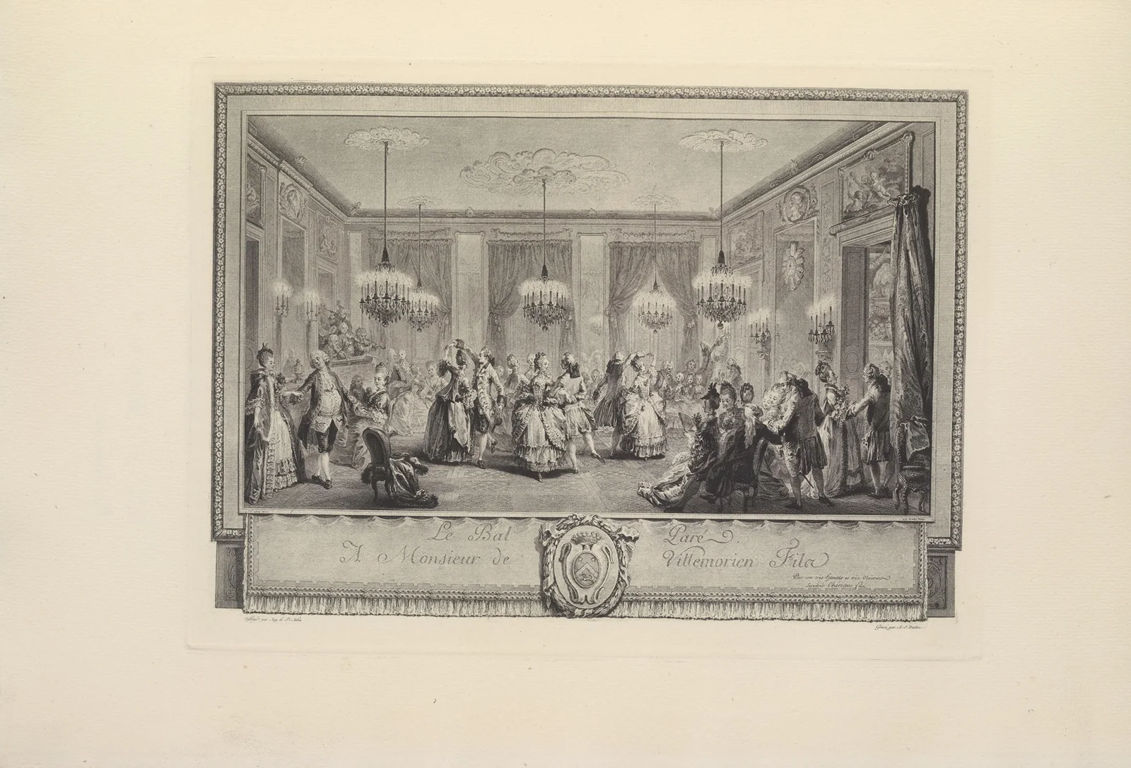 Le Bal Paré (A. J. Duclos after A. de St. Aubin) av Albert Christophle