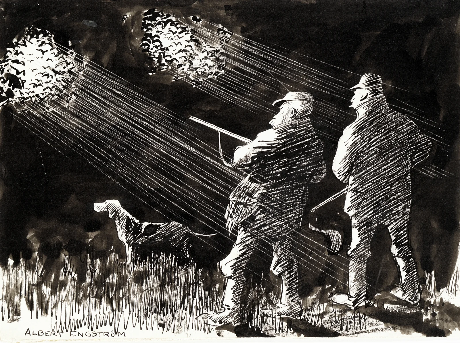 Hunting Life av Albert Engström