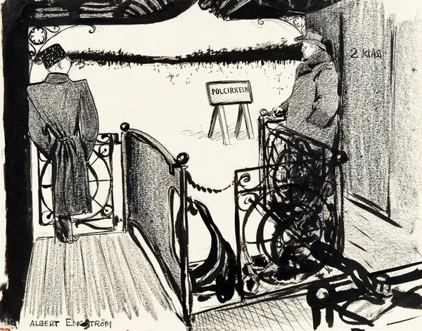 På väg till Kiruna av Albert Engström