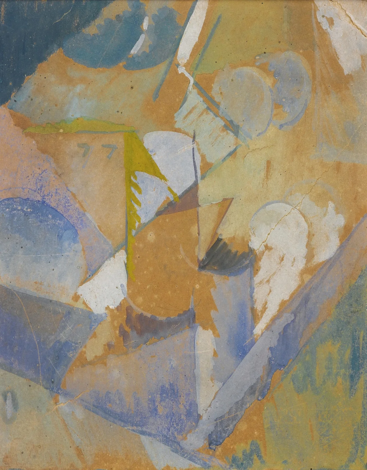 Composition cubiste bleue av Albert Gleizes