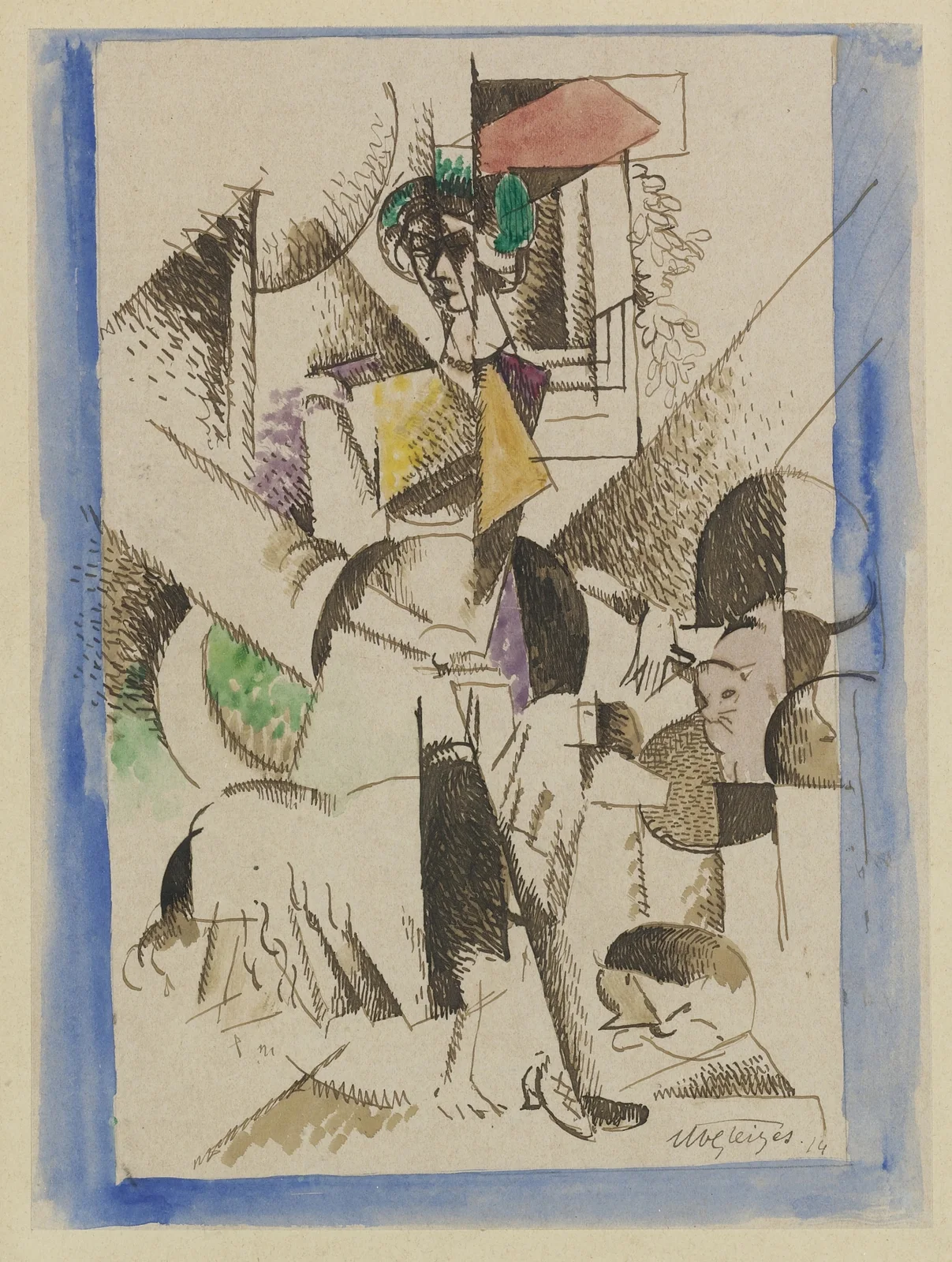 Portrait cubiste av Albert Gleizes