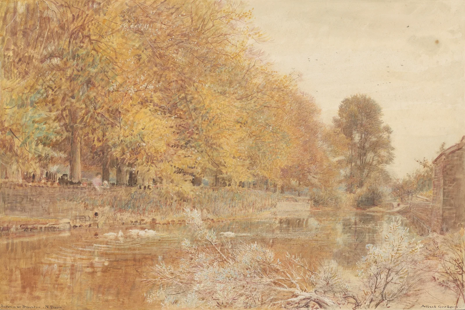 Autumn at Braunston, North Devon av Albert Goodwin
