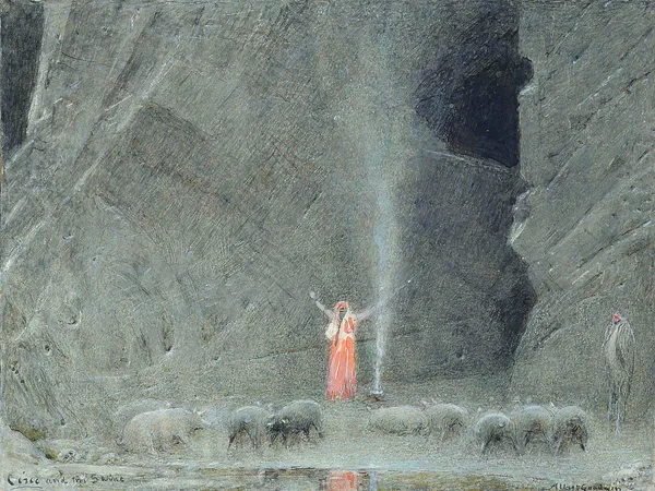 Circe and the Swine av Albert Goodwin