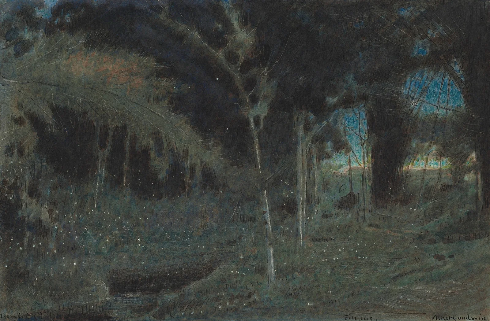 Fireflies, Trinidad av Albert Goodwin