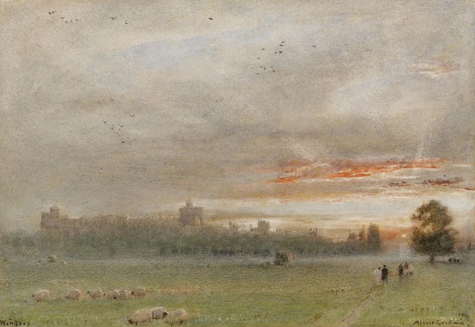 Windsor castle av Albert Goodwin