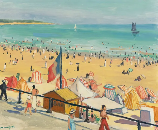 La Plage, Sables D’olonne av Albert Marquet