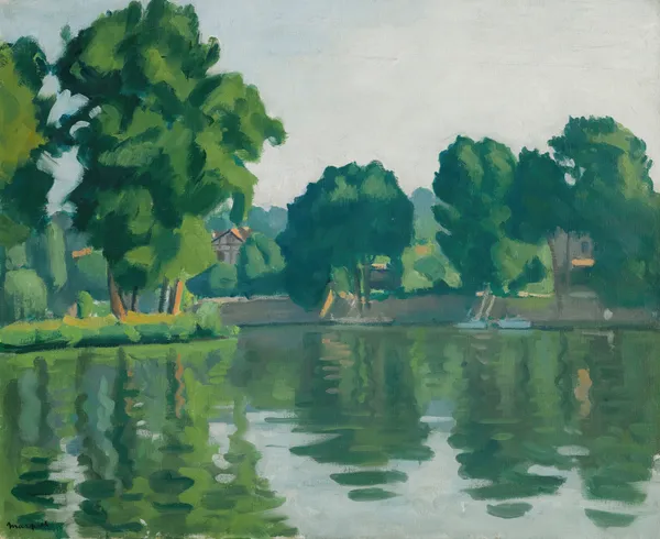 La Seine À Poissy av Albert Marquet
