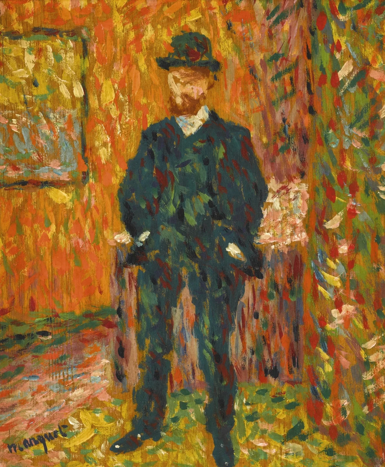 Portrait d’André Rouveyre av Albert Marquet