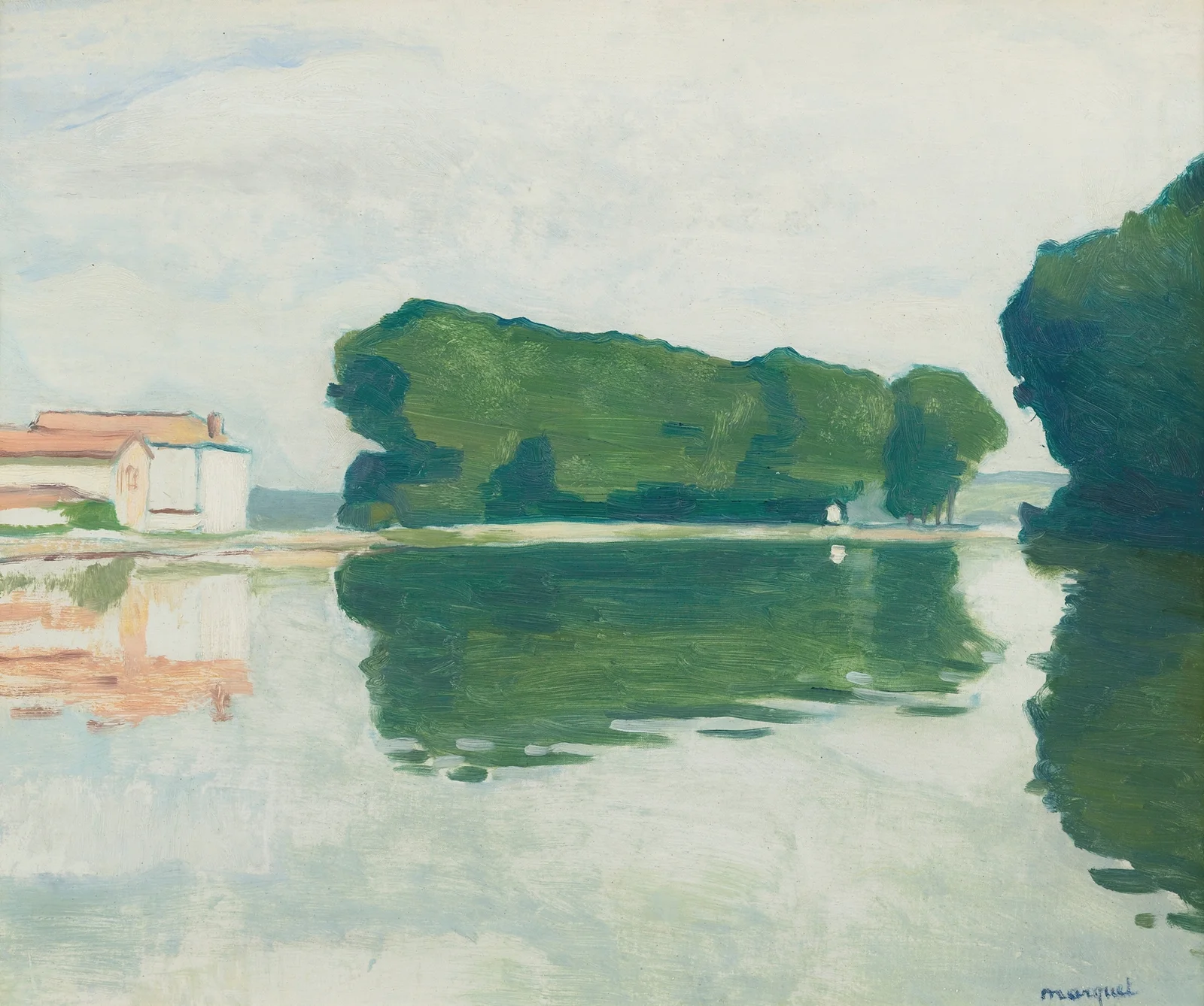 Samois, L’ile (Les Peupliers) av Albert Marquet