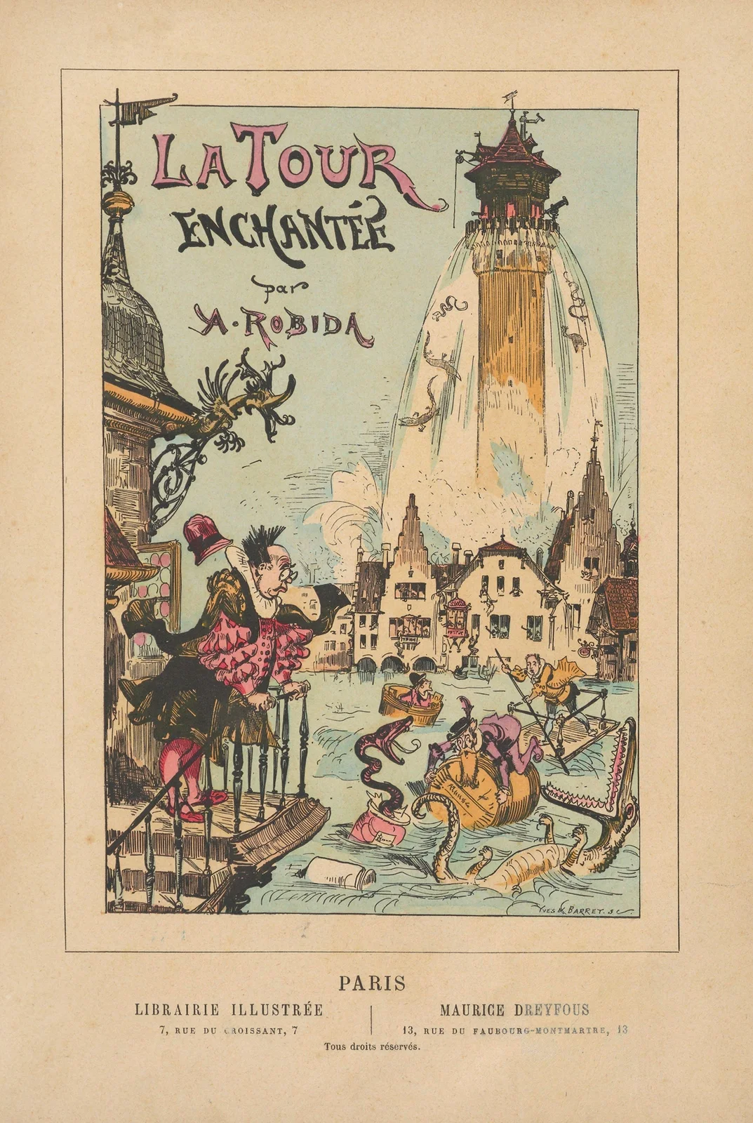 La tour enchantée- Titlepage av Albert Robida