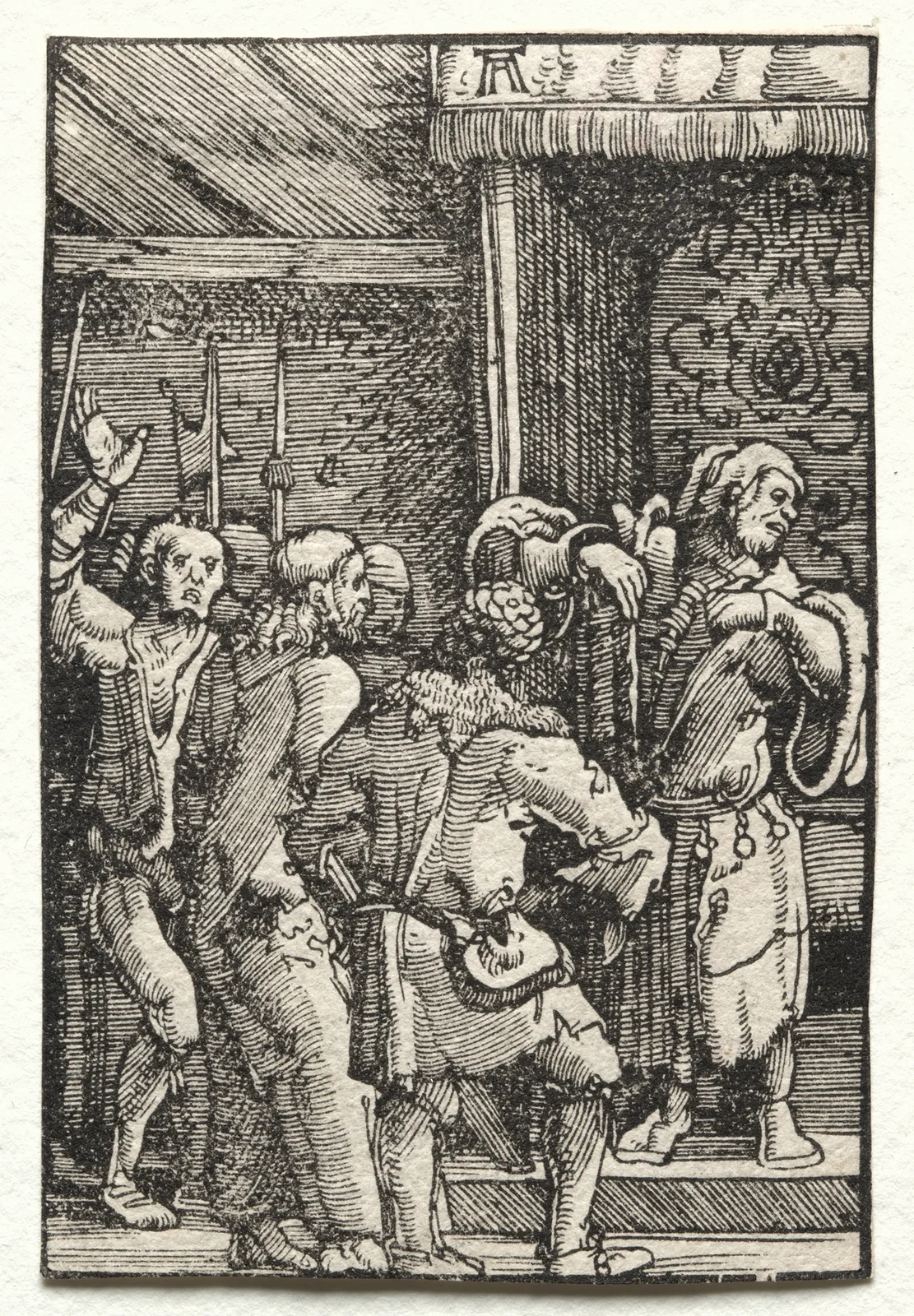 Christ before Caiaphas av Albrecht Altdorfer