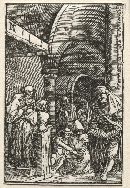 Christ Disputing with the Doctors av Albrecht Altdorfer