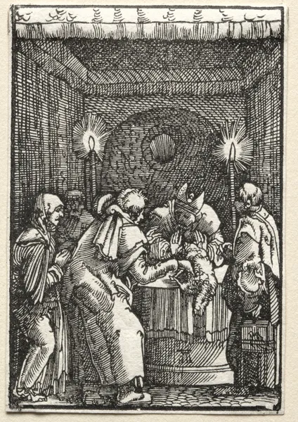 Joachim’s Offering Rejected by the High Priest av Albrecht Altdorfer