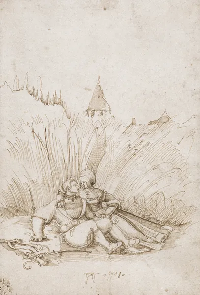 Lovers in a Cornfield av Albrecht Altdorfer